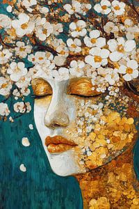 Vrouw met bloemen