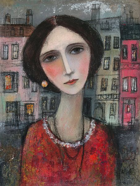 France | Colourful city life by Abstract Painting
