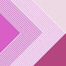 Abstract Retro Geometry Pink Pink by FRESH Fine Art thumbnail
