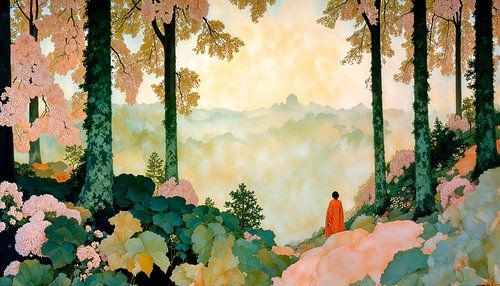 Dagdromer in het bos van FRESH Fine Art