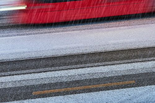 De geur van een voorbijrijdende tram
