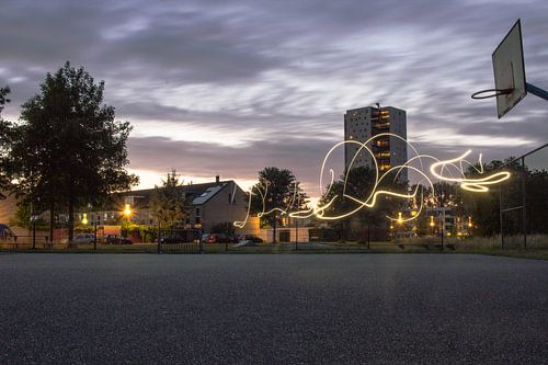 Groningen in de avond