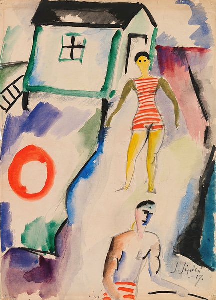 Sulho Sipilä - Beach (1917) by Peter Balan