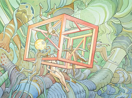Korallen-Geometrie-Kammer von Chromapetal