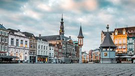 Markt van 's-Hertogenbosch op Eerst Kerstdag van Niek Wittenberg