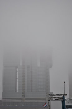 Rotterdam in the fog
