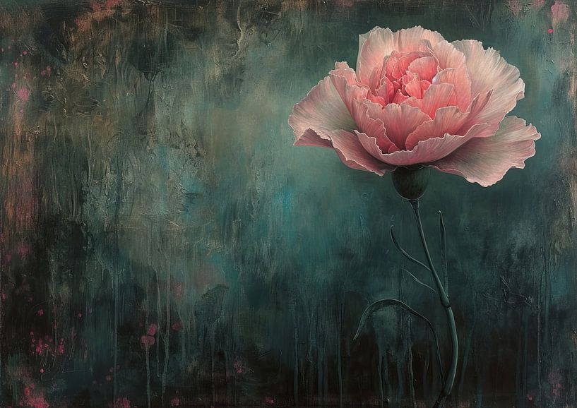 Roze Bloem | Petal Eclipse | Roze Bloem van Kunst Kriebels
