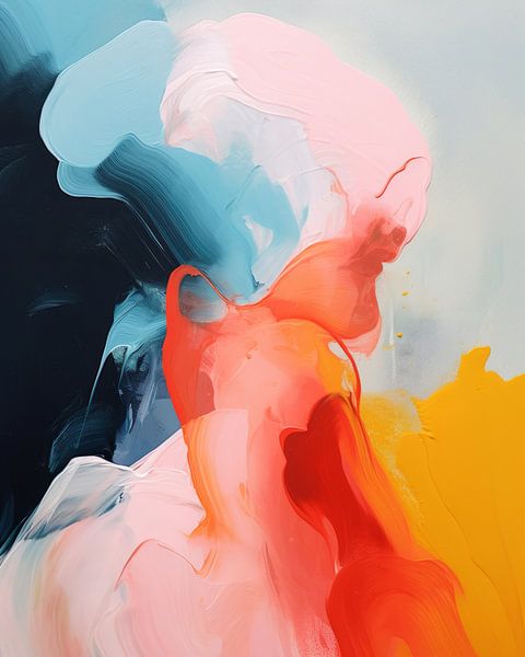 Colourful, modern and abstract painting by Studio Allee