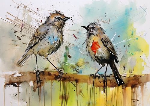 Watercolour Birds | Watercolour Birds by Eye catching paintings