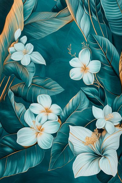 Tropical floral splendour by Poster Art Shop