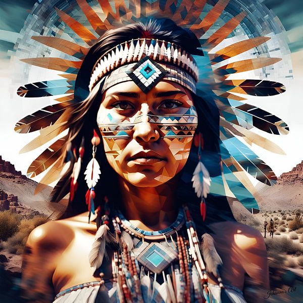 Art Fusion - Native-American by Johannas Art Creations