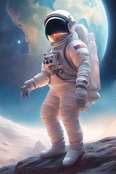 Astronaute en grand voyage sur Digital Corner