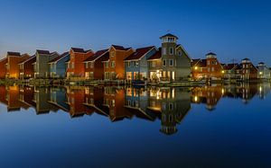 Reitdiephaven à l'heure bleue
