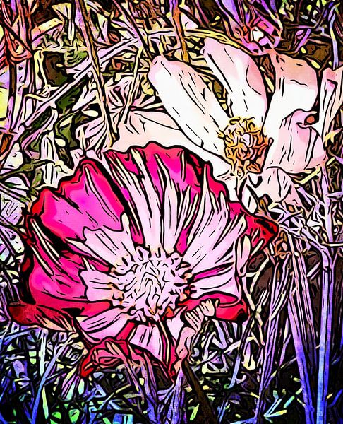 BLOEMEN MAGIE, motief 17 van zam art