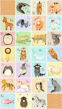 Alphabet des animaux (anglais) sur Judith Loske