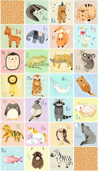Alphabet des animaux (anglais) par Judith Loske