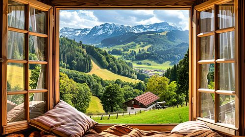 uitzicht vanuit het huis