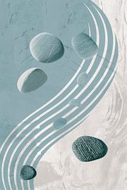Gentle waves and calm stones by Poster Art Shop
