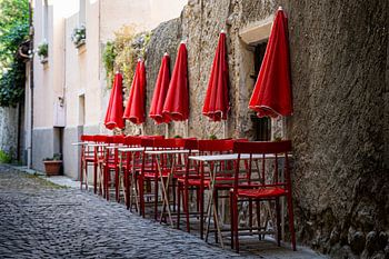 Aosta, Italien – Terrasse