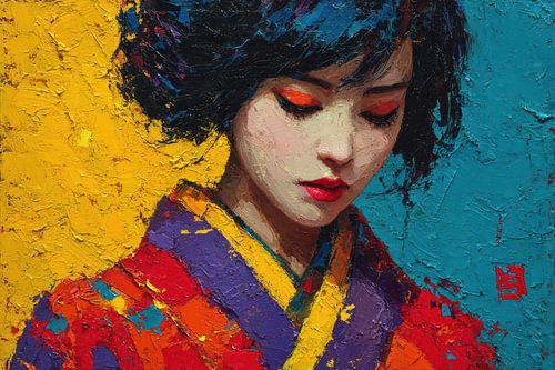 moderne japanse kunst Geisha