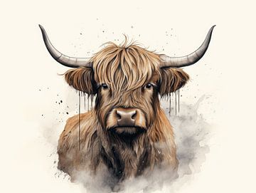 Refined Tranquillity - Highland Harmony - Scottish Highlander by Eva Lee