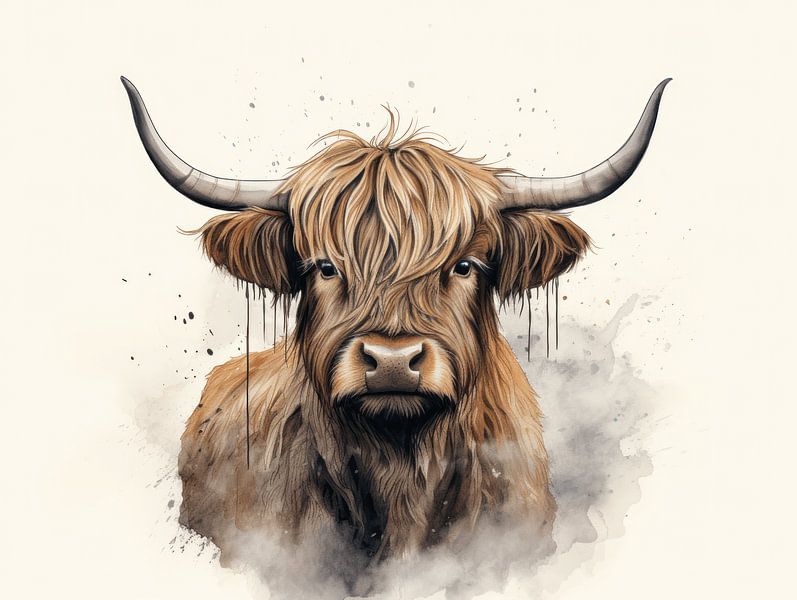 Tranquillité raffinée - Highland Harmony - Scottish Highlander par Eva Lee