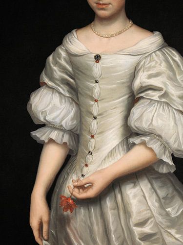 a Woman and a Flower