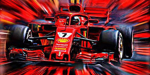 Kimi Räikkönen nicknamed "The Iceman" 2018 - Version II
