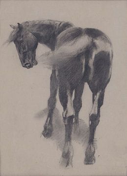 Xu Beihong, Cheval noir, 1920