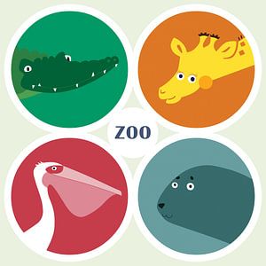 Vier Tiere