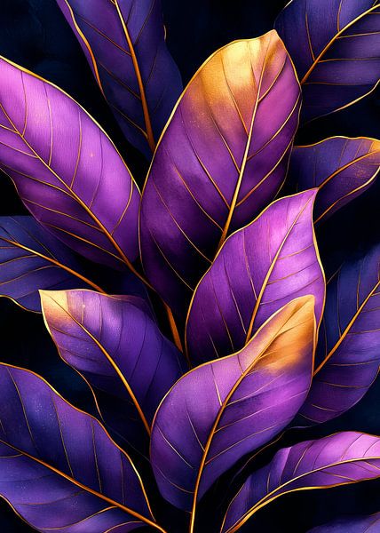 Purple banana leaves by JBJart Justyna Jaszke