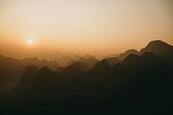 Sonnenaufgang im Norden Vietnams