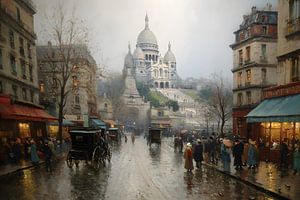 Ein Regenabend vor der Sacré-Cœur