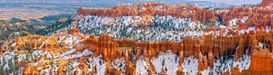 Winterpanorama des Bryce Canyon Nationalparks, Utah
