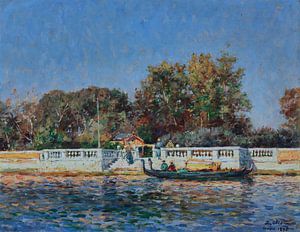 JEAN-BAPTISTE OLIVE, Der Volkspark in Venedig, 1895