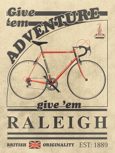 Raleigh Bicycle Vintage Style Advert