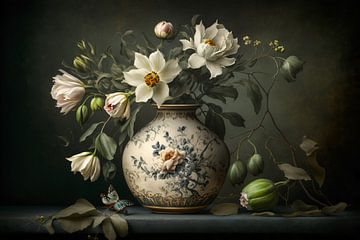 Stilleben | Neue Meister | Blumen von Digitale Schilderijen