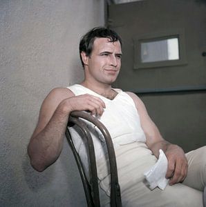 Marlon Brando am Set