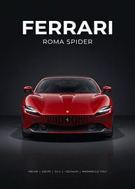 Ferrari Roma Spider – Frontansicht, Studioaufnahme