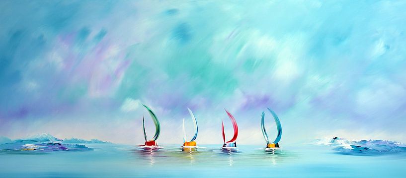 Sailing by Gena Theheartofart