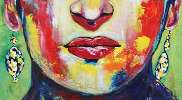Frida "Mouth" van Kathleen Artist Fine Art