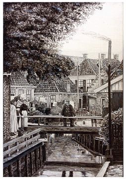 Doorbraak/Gedempte Haven Grouw 1920. van Richard Brinkman