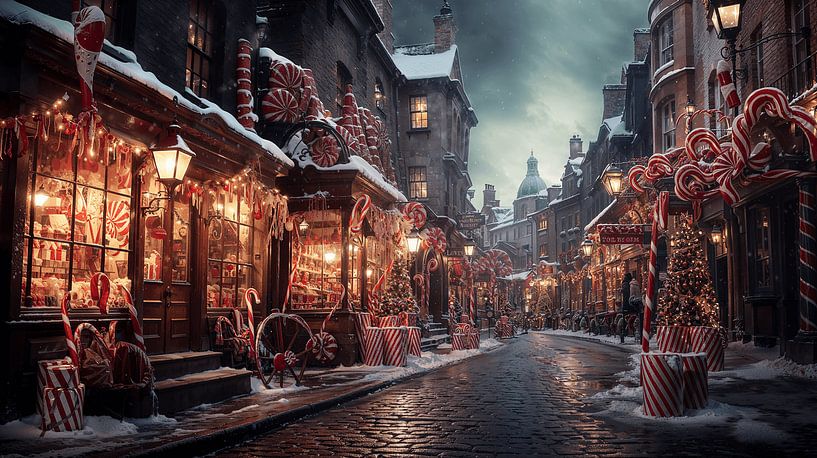 Candy cane Diagon alley by ArtsbyPol