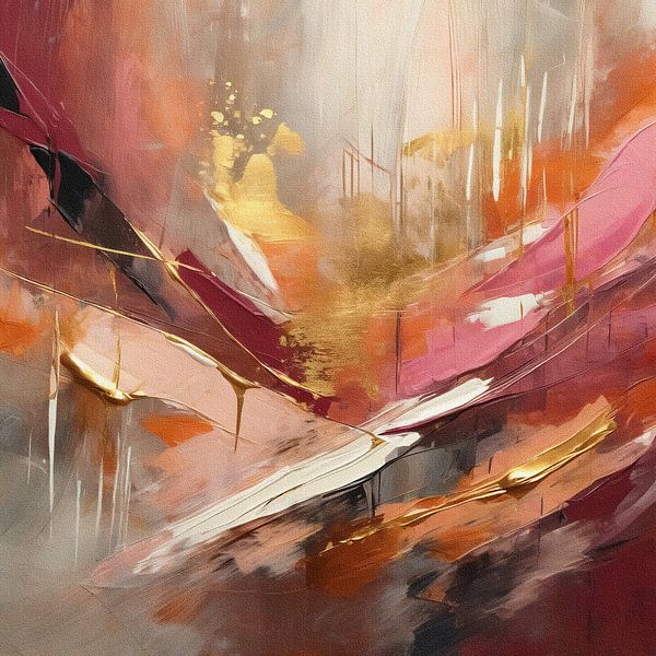 Golden Elegance in Pink Impressions by GᎥรєlค Art Ŧ๏г Y๏ย