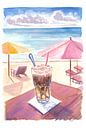 Brewed coffee bliss on the coast with a view by Markus Bleichner thumbnail