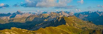 Panorama vom Nebelhorn, Allgäuer Alpen von Walter G. Allgöwer