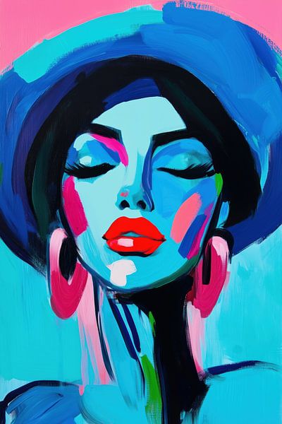Modern abstract face by Bert Nijholt