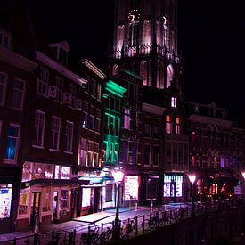 Domtoren Utrecht bij nacht van David Klumperman
