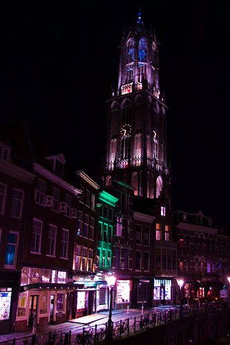Domtoren Utrecht bij nacht