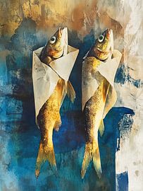 Poisson en papier sur Franka Poulain